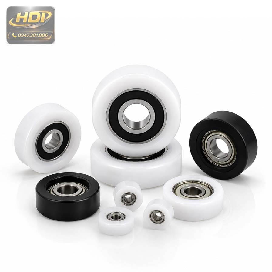 Tổng hợp các loại vòng bi bọc nhựa POM đủ kích thước Hoàng Đăng Industrial