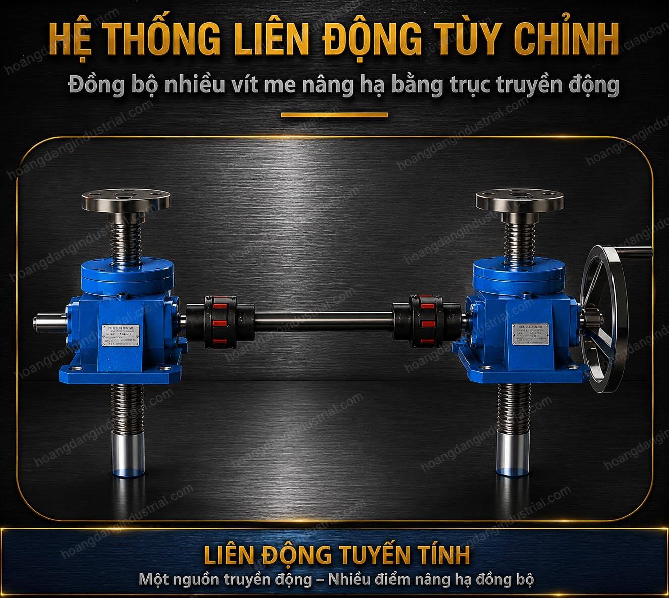 Hệ thống liên động tuyến tính kích vít me nâng hạ SWL