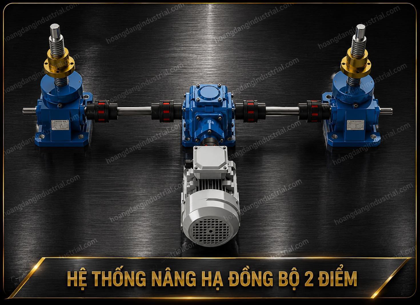 Hệ thống nâng hạ đồng bộ 2 điểm bằng kích vít me SWL