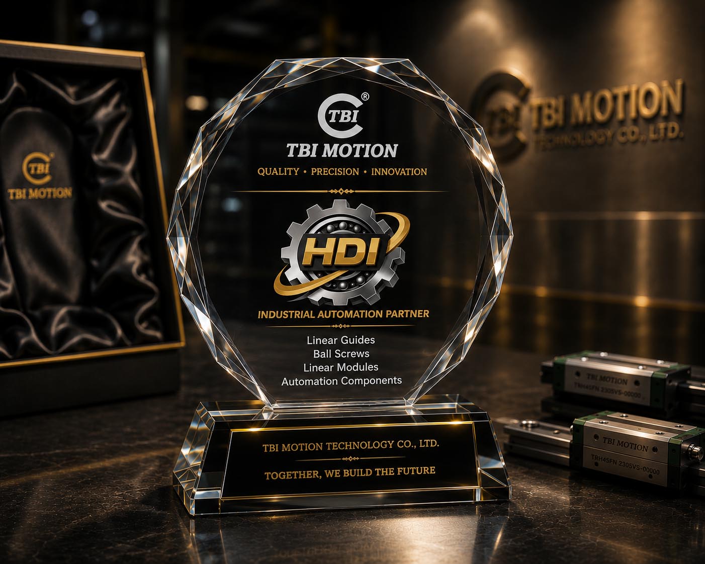 TBI Motion - Thương hiệu chuyển động tuyến tính Đài Loan với các sản phẩm ray trượt, con trượt, vít me bi và module tuyến tính