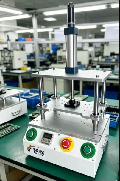 Máy ép khí nén mini 4 trụ 35mm hình ảnh thực tế tại xưởng