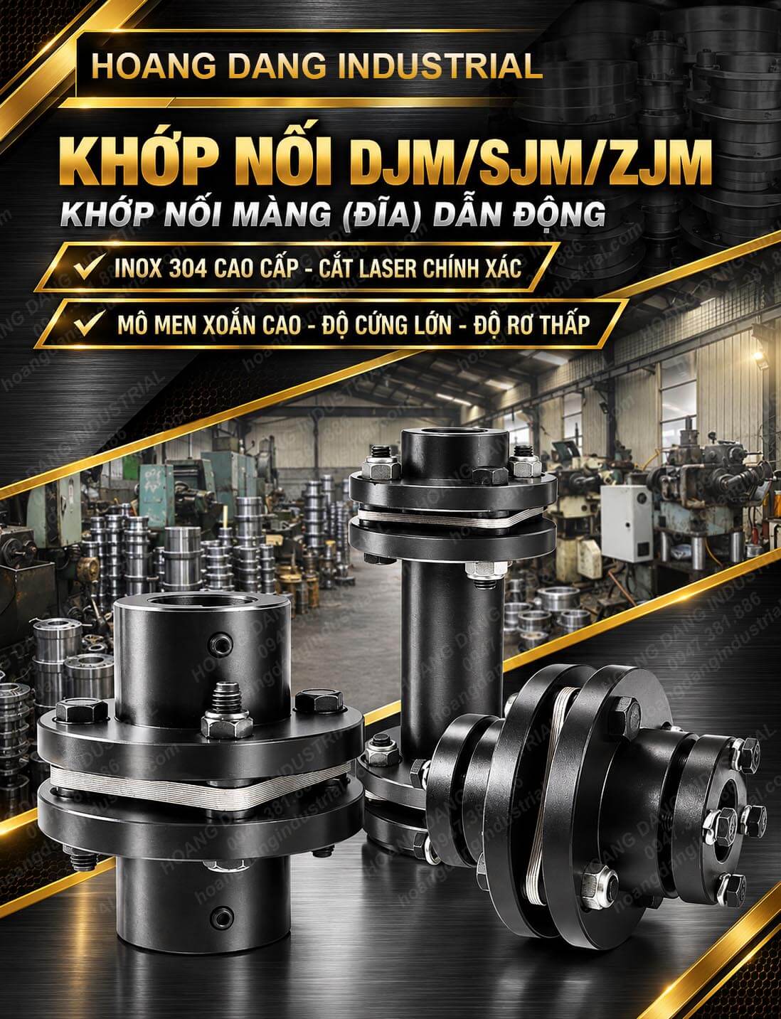Khớp nối màng DJM SJM ZJM khớp nối đĩa dẫn động