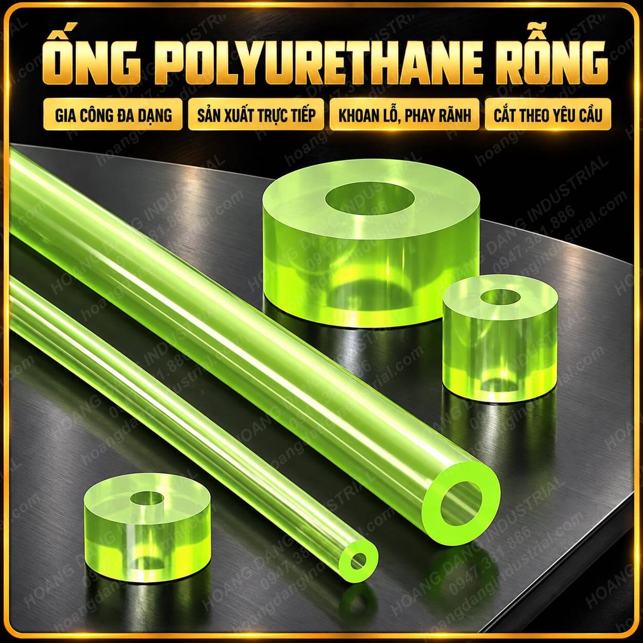 Ống polyurethane PU gia công theo kích thước và yêu cầu