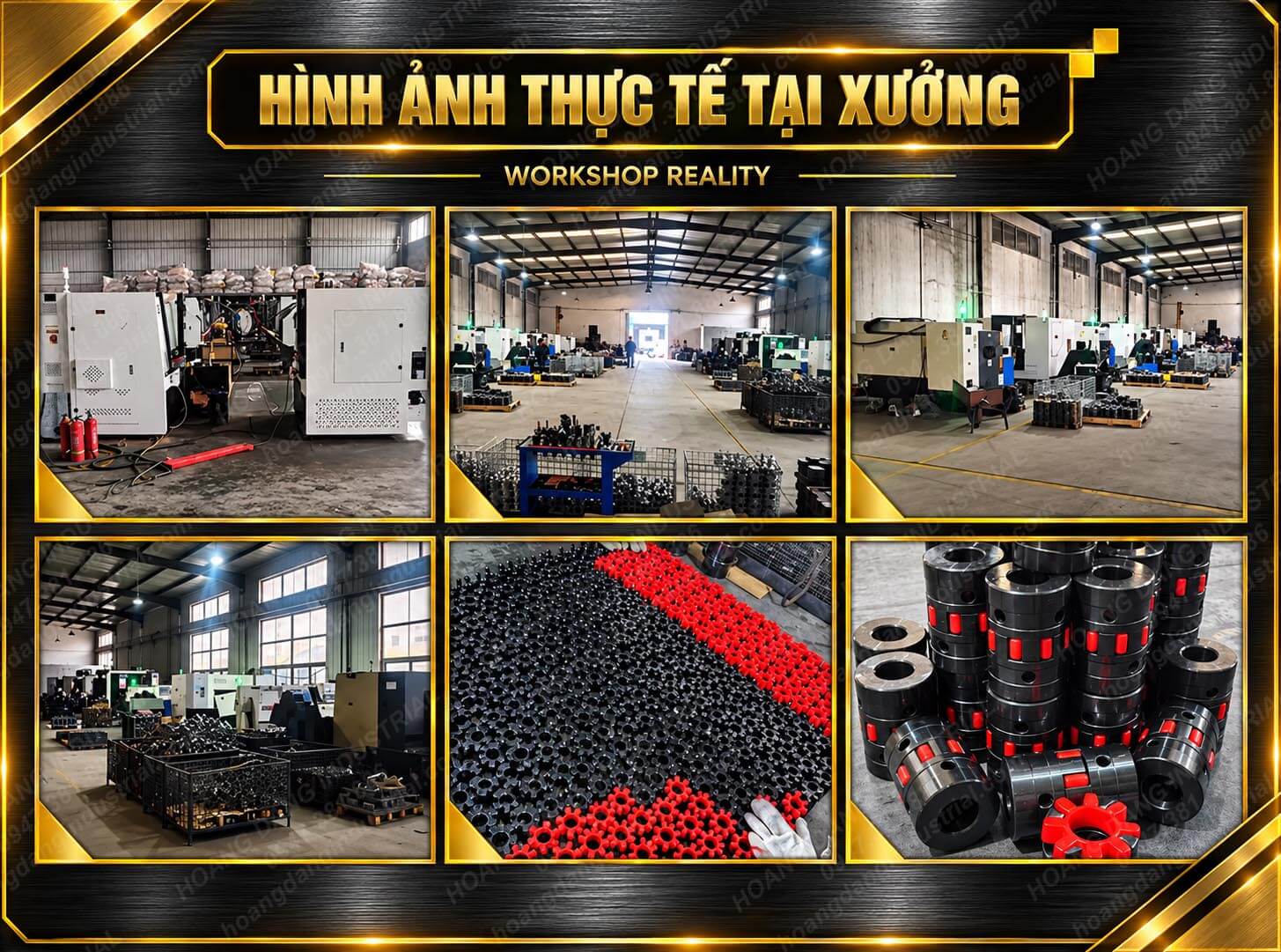 Hình ảnh xưởng sản xuất khớp nối trục XL và các linh kiện khớp nối