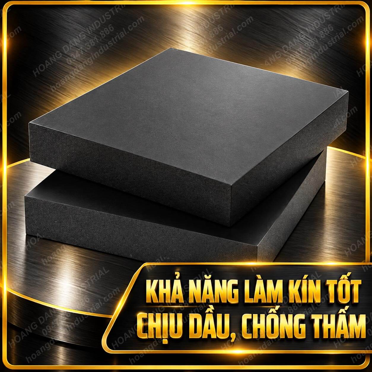 Đệm cao su chống rung có khả năng làm kín, chịu dầu và chống thấm