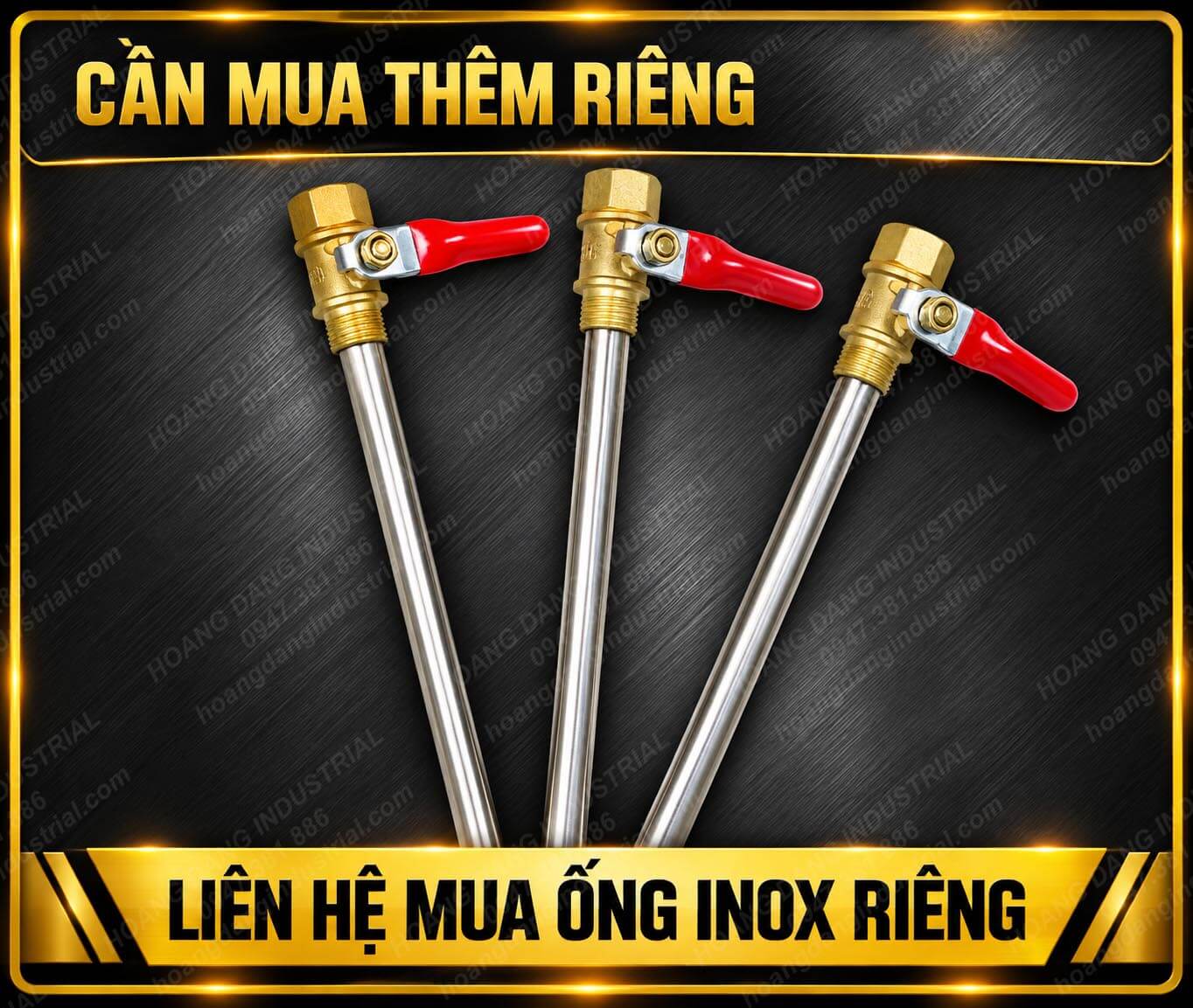 Ống inox có van xả liệu dùng cho thùng áp suất cấp keo công nghiệp