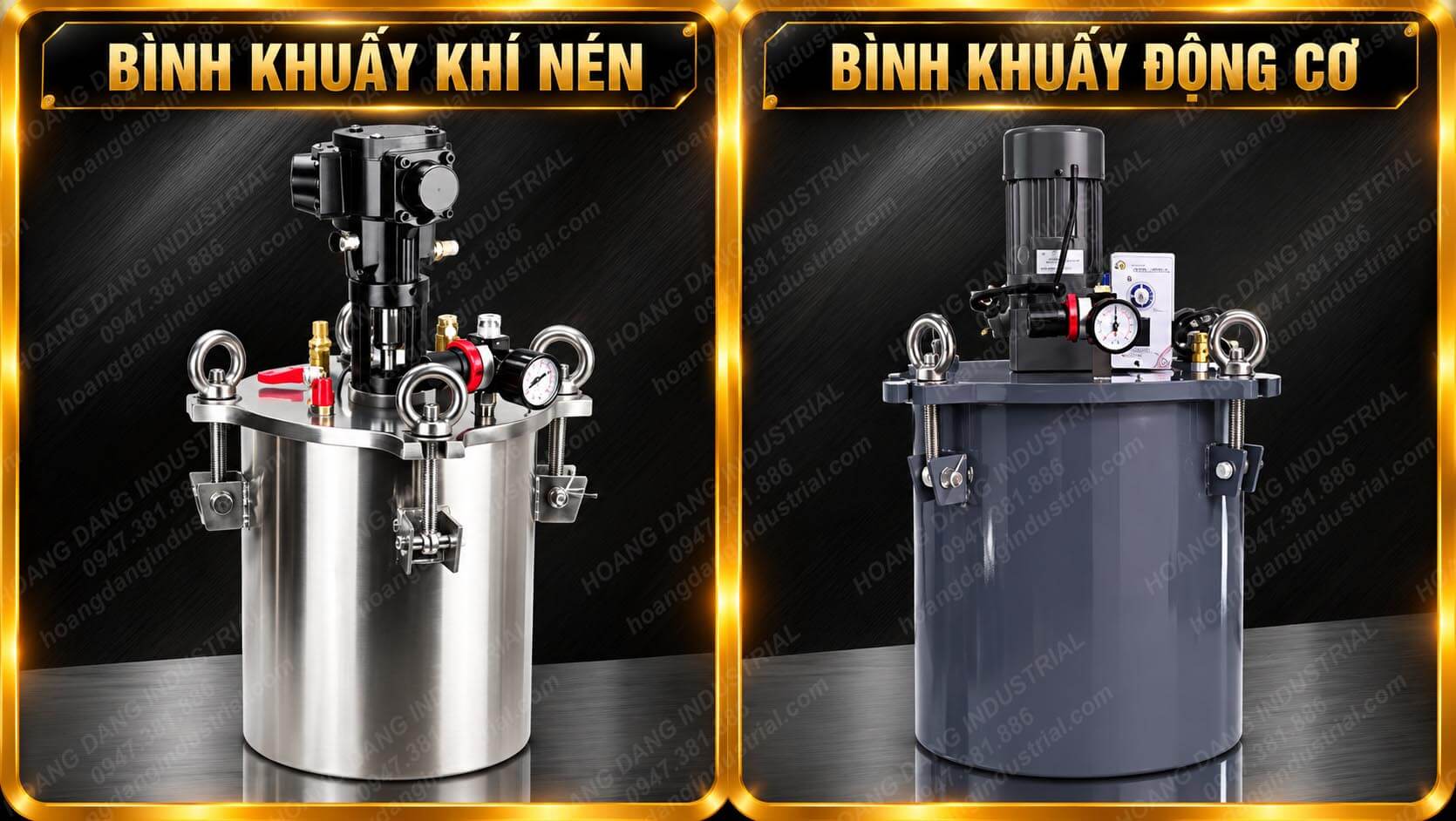 So sánh bình khuấy khí nén và bình khuấy động cơ điện trong hệ thống cấp keo công nghiệp