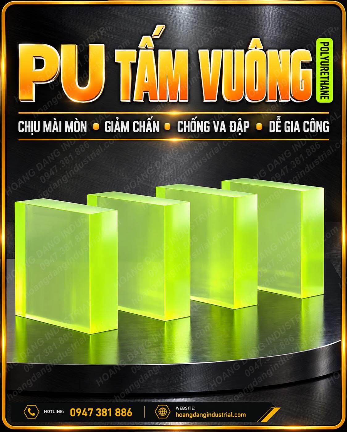 Tấm cao su polyurethane PU công nghiệp
