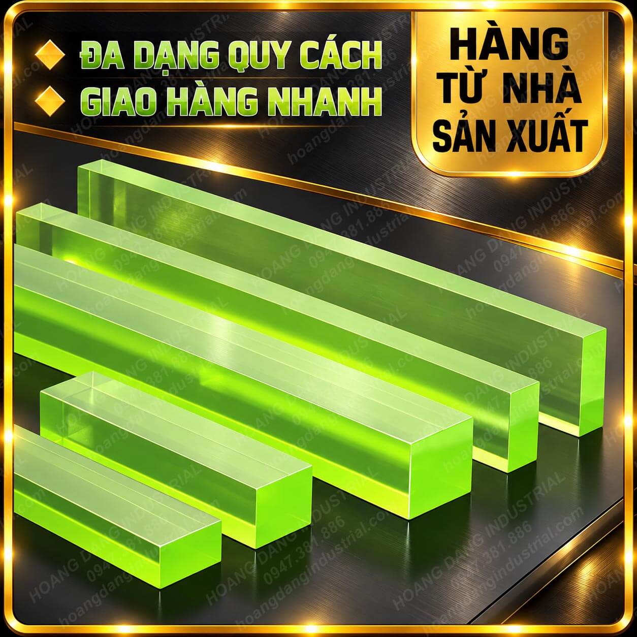 Thanh nhựa PU đa dạng quy cách dùng trong công nghiệp