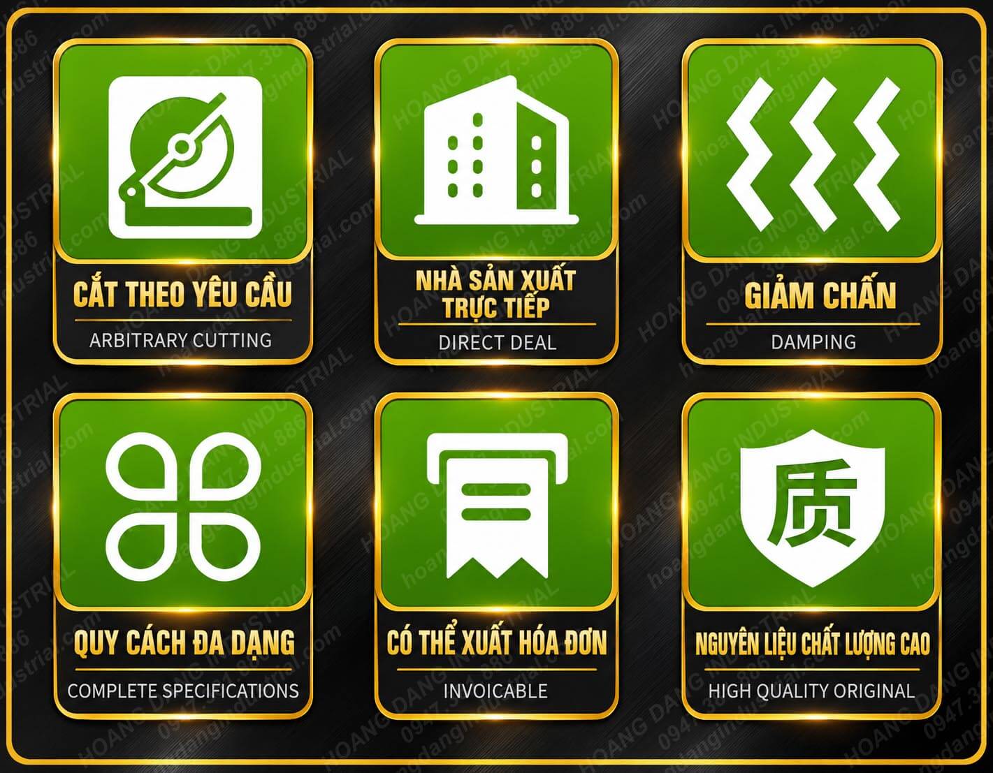 Thanh PU công nghiệp với nhiều quy cách và đặc tính giảm chấn